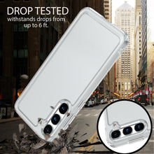 Load image into Gallery viewer, Samsung Galaxy S23+ Plus Clear Hybrid Slim Hard Back TPU Case Chrome Buttons