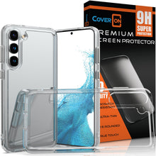Load image into Gallery viewer, Samsung Galaxy S23+ Plus Clear Hybrid Slim Hard Back TPU Case Chrome Buttons