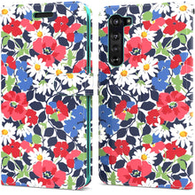 Load image into Gallery viewer, Motorola Moto Edge Wallet Case - RFID Blocking Leather Folio Phone Pouch - CarryALL Series