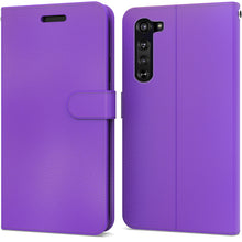 Load image into Gallery viewer, Motorola Moto Edge Wallet Case - RFID Blocking Leather Folio Phone Pouch - CarryALL Series