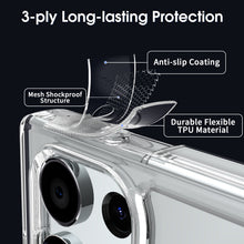 Load image into Gallery viewer, Samsung Galaxy S23 Ultra Clear Hybrid Slim Hard Back TPU Case Chrome Buttons