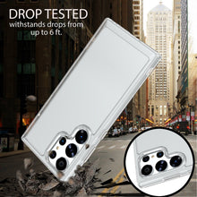 Load image into Gallery viewer, Samsung Galaxy S23 Ultra Clear Hybrid Slim Hard Back TPU Case Chrome Buttons
