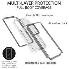 Load image into Gallery viewer, Samsung Galaxy Note 20 Clear Case - Full Body Tough Military Grade Shockproof Phone Cover