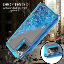 Load image into Gallery viewer, Samsung Galaxy Note 20 Clear Liquid Glitter Case - Full Body Tough Military Grade Shockproof Phone Cover