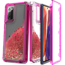 Load image into Gallery viewer, Samsung Galaxy Note 20 Clear Liquid Glitter Case - Full Body Tough Military Grade Shockproof Phone Cover