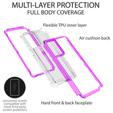 Load image into Gallery viewer, Samsung Galaxy Note 20 Clear Liquid Glitter Case - Full Body Tough Military Grade Shockproof Phone Cover