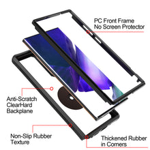 Load image into Gallery viewer, Samsung Galaxy Note 20 Ultra Case - Clear Tinted Metal Ring Phone Cover - Dynamic Series