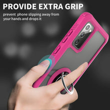 Load image into Gallery viewer, Samsung Galaxy Note 20 Case - Clear Tinted Metal Ring Phone Cover - Dynamic Series