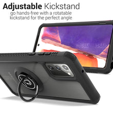 Load image into Gallery viewer, Samsung Galaxy Note 20 Case - Clear Tinted Metal Ring Phone Cover - Dynamic Series