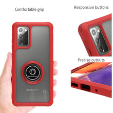 Load image into Gallery viewer, Samsung Galaxy Note 20 Case - Clear Tinted Metal Ring Phone Cover - Dynamic Series