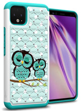 Load image into Gallery viewer, Google Pixel 4 XL Case - Rhinestone Bling Hybrid Phone Cover - Aurora Series