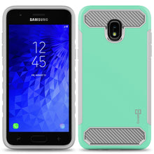 Load image into Gallery viewer, Samsung Galaxy J3 2018 / Express Prime 3 / J3 Star / J3 Prime 2 / Amp Prime 3 / Eclipse 2 / J3 Aura / J3 Orbit / Achieve Case - Hybrid Phone Cover with Carbon Fiber Accents - Arc Series