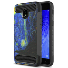 Load image into Gallery viewer, Samsung Galaxy J3 2018 / Express Prime 3 / J3 Star / J3 Prime 2 / Amp Prime 3 / Eclipse 2 / J3 Aura / J3 Orbit / Achieve Case - Hybrid Phone Cover with Carbon Fiber Accents - Arc Series