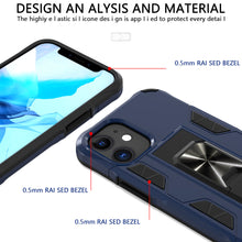Load image into Gallery viewer, Apple iPhone 12 Mini Case with Magnetic Kickstand Ring