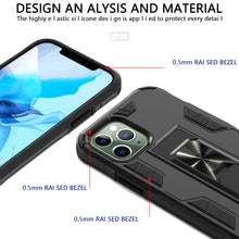 Load image into Gallery viewer, Apple iPhone 12 / iPhone 12 Pro Case with Magnetic Kickstand Ring