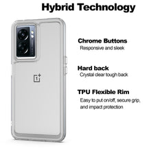 Load image into Gallery viewer, 1+ OnePlus Nord N300 5G Clear Hybrid Slim Hard Back TPU Case Chrome Buttons