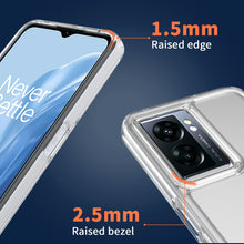 Load image into Gallery viewer, 1+ OnePlus Nord N300 5G Clear Hybrid Slim Hard Back TPU Case Chrome Buttons