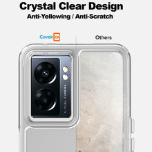 Load image into Gallery viewer, 1+ OnePlus Nord N300 5G Clear Hybrid Slim Hard Back TPU Case Chrome Buttons
