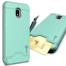 Load image into Gallery viewer, Samsung Galaxy J3 2018 / Express Prime 3 / J3 Star / J3 Prime 2 / Amp Prime 3 / Eclipse 2 / J3 Aura / J3 Orbit / Achieve Case with Card Holder Kickstand - SecureCard Series