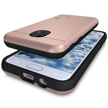 Load image into Gallery viewer, Samsung Galaxy J3 2018 / Express Prime 3 / J3 Star / J3 Prime 2 / Amp Prime 3 / Eclipse 2 / J3 Aura / J3 Orbit / Achieve Case with Card Holder Kickstand - SecureCard Series