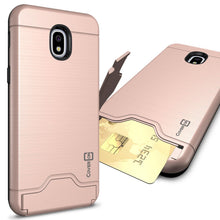 Load image into Gallery viewer, Samsung Galaxy J3 2018 / Express Prime 3 / J3 Star / J3 Prime 2 / Amp Prime 3 / Eclipse 2 / J3 Aura / J3 Orbit / Achieve Case with Card Holder Kickstand - SecureCard Series