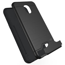 Load image into Gallery viewer, Samsung Galaxy J3 2018 / Express Prime 3 / J3 Star / J3 Prime 2 / Amp Prime 3 / Eclipse 2 / J3 Aura / J3 Orbit / Achieve Case with Card Holder Kickstand - SecureCard Series