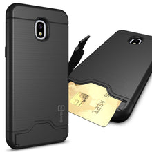 Load image into Gallery viewer, Samsung Galaxy J3 2018 / Express Prime 3 / J3 Star / J3 Prime 2 / Amp Prime 3 / Eclipse 2 / J3 Aura / J3 Orbit / Achieve Case with Card Holder Kickstand - SecureCard Series
