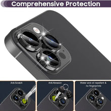 Load image into Gallery viewer, Apple iPhone 14 Pro Camera Lens Individual Screen Protector Tempered Glass