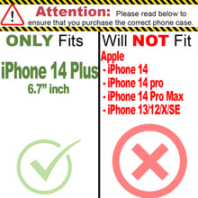 Load image into Gallery viewer, Apple iPhone 14 Plus Clear Hybrid Slim Hard Back TPU Case Chrome Buttons