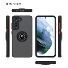 Load image into Gallery viewer, Samsung Galaxy S21 FE Case - Clear Tinted Metal Ring Phone Cover - Dynamic Series