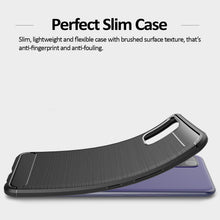 Load image into Gallery viewer, Boost Mobile Celero 5G Slim Soft Flexible Carbon Fiber Brush Metal Style TPU Case