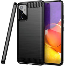 Load image into Gallery viewer, Samsung Galaxy Quantum 2 / Galaxy A82 Slim Soft Flexible Carbon Fiber Brush Metal Style TPU Case
