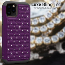 Load image into Gallery viewer, iPhone 11 Pro Max Case - Rhinestone Bling Hybrid Phone Cover - Aurora Series