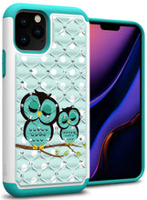 Load image into Gallery viewer, iPhone 11 Pro Max Case - Rhinestone Bling Hybrid Phone Cover - Aurora Series