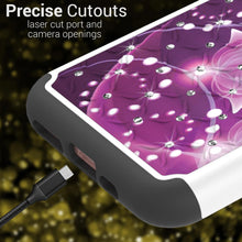 Load image into Gallery viewer, iPhone 11 Pro Max Case - Rhinestone Bling Hybrid Phone Cover - Aurora Series