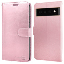 Load image into Gallery viewer, Google Pixel 6 Wallet Case - RFID Blocking Leather Folio Phone Pouch - CarryALL Series
