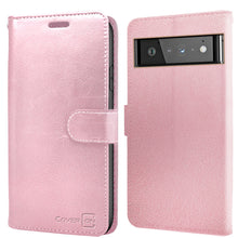 Load image into Gallery viewer, Google Pixel 6 Pro Wallet Case - RFID Blocking Leather Folio Phone Pouch - CarryALL Series