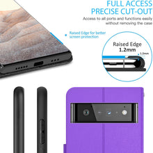 Load image into Gallery viewer, Google Pixel 6 Pro Wallet Case - RFID Blocking Leather Folio Phone Pouch - CarryALL Series