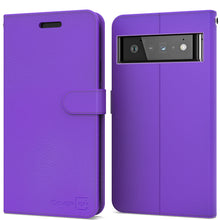Load image into Gallery viewer, Google Pixel 6 Pro Wallet Case - RFID Blocking Leather Folio Phone Pouch - CarryALL Series