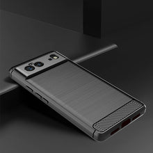 Load image into Gallery viewer, Google Pixel 6 Slim Soft Flexible Carbon Fiber Brush Metal Style TPU Case