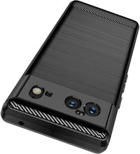 Load image into Gallery viewer, Google Pixel 6 Slim Soft Flexible Carbon Fiber Brush Metal Style TPU Case