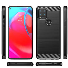 Load image into Gallery viewer, Motorola Moto G Stylus 5G Slim Soft Flexible Carbon Fiber Brush Metal Style TPU Case