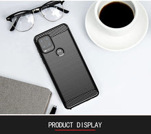 Load image into Gallery viewer, Motorola Moto G Stylus 5G Slim Soft Flexible Carbon Fiber Brush Metal Style TPU Case