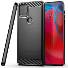 Load image into Gallery viewer, Motorola Moto G Stylus 5G Slim Soft Flexible Carbon Fiber Brush Metal Style TPU Case