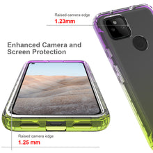 Load image into Gallery viewer, Google Pixel 5a Clear Case Full Body Colorful Phone Cover - Gradient Series