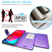Load image into Gallery viewer, Motorola Moto G Stylus 5G Wallet Case - RFID Blocking Leather Folio Phone Pouch - CarryALL Series