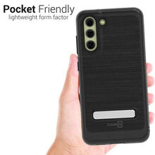 Load image into Gallery viewer, Samsung Galaxy S21 FE Case - Metal Kickstand Hybrid Phone Cover - SleekStand Series