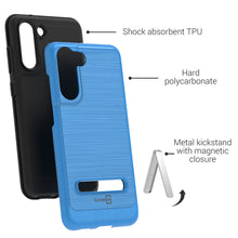 Load image into Gallery viewer, Samsung Galaxy S21 FE Case - Metal Kickstand Hybrid Phone Cover - SleekStand Series