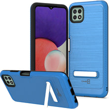 Load image into Gallery viewer, Samsung Galaxy A22 5G Case - Metal Kickstand Hybrid Phone Cover - SleekStand Series