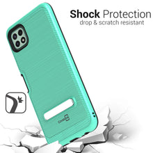 Load image into Gallery viewer, Samsung Galaxy A22 5G Case - Metal Kickstand Hybrid Phone Cover - SleekStand Series